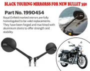 "BLACK TOURING MIRROR" FIT FOR ROYAL ENFIELD NEW BULLET 350