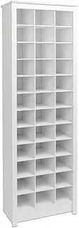 [Prepac] WUSR-0009-1 Shoe Storage Cabinet, 36 Pair Rack, White