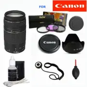 Canon EF 75-300mm f/4-5.6 III Telephoto Zoom Lens KIT f/ Canon EOS 750D T5 T6 T7
