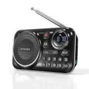 FM Radio Bluetooth 5.0 Speaker Radio for the Elderly HiFi TF/USB MP3 Music4063