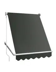 [Instahut] Fixed Pivot Arm Window Awning Outdoor Blinds 1.5X2.1M