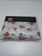 Vtg Lauren Ralph Lauren Emma Floral Ruffled Edge Full Flat Sheet