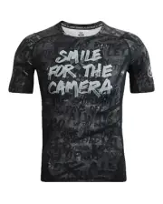 Under Armour Compression Shirt Mens Medium HeatGear Alter Ego Black 1382110