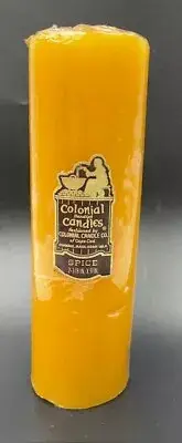 NEW OLD STOCK - Vintage Colonial Candle Of Cape Cod 9-Inch Pillar SPICE Candle