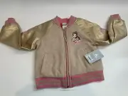 NWT Disney Store Belle Beauty and the Beast Jacket Girls SZ 2