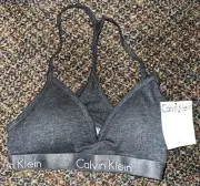 CALVIN KLEIN BRALETTE GRAY SIZE SMALL NWT (B31)
