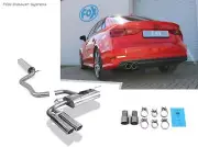 Sportauspuff-Komplettanlage from Cat Audi A3 8V 1.5 Soda S-LINE 2x80mm Angled