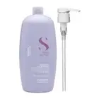 ALFAPARF SEMI DI LINO SMOOTHING SHAMPOO 1 LITRE WITH PUMP FOR SMOOTH REBEL HAIR
