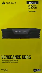 Corsair 32GB DDR5 RAM (2x16GB) VENGEANCE 6200MHz Desktop Memory CMK32GX5M2X6200C