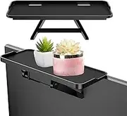 2 Black 11.8" TV Top Shelf,creen Shelf Monitor Top Shelf TV Top Storage Bracket Computer Screen Shelf for Media Boxes,Router and Camera Frames Remote (30 x 12.5 Cm)