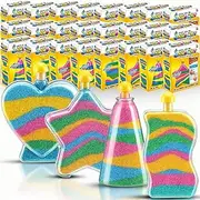 Liberty Imports Sand Art Kits for Kids - Create Your Own Colored Sand Art, Includes Bottles, Funnels, Sticks, Bags of Sand for Arts and Crafts, Schools, Birthday Party Favors Bulk (24 Pack)