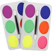 Face Paint Palette 2pcs Oil-based Makeup Kit for Boys and Girls Stage Party Sturdy Safe for Sensitive Sk