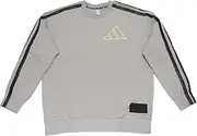[adidas] Men's Daniel Patrick & James Harden Crew Basketball Sweatshirts, Solid Grey,2XL - US, Solid Grey, XX-Large
