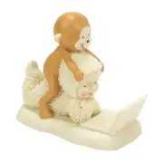 Dpt 56 Snowbabies Storybook Get a Monkey Off Your Back , 3.27 H- New in Box