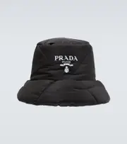 [Prada] Prada Quilted Re-Nylon bucket hat XL black
