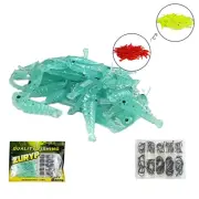 50 X Shrimp 100x Hooks Fake Bait Soft Bait Imitation Shrimp Bait Soft Shrimp