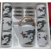 在飛比找蝦皮購物優惠-早期大同松鶴延年茶杯 茶具組 茶壺組