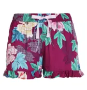 NEW PETER ALEXANDER WOMENS VISCOSE RUFFLE HEM FLORAL SHORTS MEDIUM M RRP$49.95