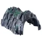 Simulated Cave Model For Train Railway Track Decor With Plastic Rail Tunnel HOT~