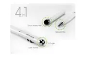 Cellet Stylus 4-In-1 Laser Pointer/LED Light/Pen for Touchscreen Devices -Silver