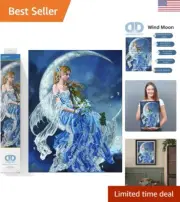 - Wind Moon, Partial Drill, Round Dotz, Diamond Painting Kits, Diamond Art Ki...