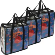 Evelots Vinyl Record Storage Cases - 3 Pack - Hold up to 108 LP Albums - See