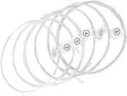 Yardwe 6Pcs Strings Acoustic Guitar Strings Silver Plated Copper Wound for Folk Guitars Easy Install Replacement Strings Fit for Sound and Rich Resonance