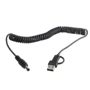 Type C USB Inputs to DC5525 5.5x2.5mm Male Spring Charging Cable for Electronics