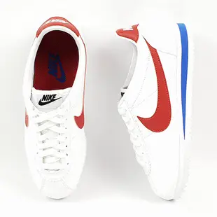 NIKE 耐吉2103女經典阿甘鞋 CLASSIC CORTEZ LEATHER 紅白807471103