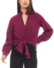 Karen Kane Tie Front Top L