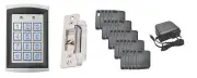 Stand Alone Access Control Kit: Key Pad/Prox Reader, Electric Strike & Key Fobs