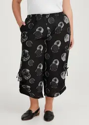 [Taking Shape] Taking Shape Petite Aladdin Jacquard Spot Pant Size 20 in Black - Plus Size Women's Petite Plus Black