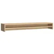 Wooden Monitor Stand Computer Laptop TV Desktop Riser Table Display Shelf Oak