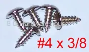 #4 x 3/8" Pan Truss Head Screw Sheet Metal Screws RC Airplanes Order -12 to 100