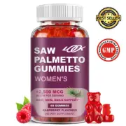 Saw Palmetto for Women + 2500 mcg Biotin Gummies DHT Blocker & Biotin Gummies 60