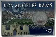 Highland Mint NFL Los Angeles Rams 4" x 6" Stadium Challenge Coin With Protector, One Size, Team Colors