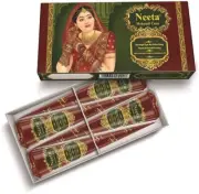 Mehendi Body Art All Natural Herbal Pure Henna past (Pack of 4 Pieces Cone)