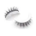 1 Pair Eyelash Reusable Eye-catching Thin Long Wispy Natural False Lashes Curly