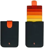 [DAX] Wallet V2 - Slim Pull-Out Design Canvas Wallet Credit Card Holder Case For 5 Cards, Mini Slim Card Holder Purse