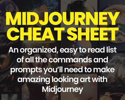 Midjourney Cheat Sheet - All the Commands and Prompts You Need
