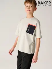 Baker by Ted Baker 100% Cotton Pocket T-Shirt (C19625) | $42 - $51