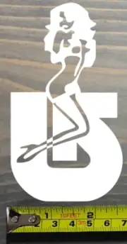 Burton Snowboards Sticker Decal Lady Bindings Boots Jacket Custom Cartel White