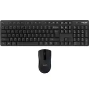 Philips Wireless Keyboard & Mouse Bundle 2.4 GHz Black