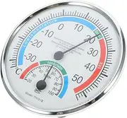 ORFOFE Thermometer Temperature Humidity Gauge Compact Wall Hygrometer for Garden Patio Home Office Easy to Install No Battery Required
