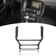 Carbon Fiber Multimedia Central Control Panel Cover Bezel For Ford Mustang 2015+ (for: Ford)