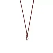Esprit Women Necklace Charms Leather Silver Charm Necklace 75 cm ESNL92251C750