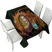Steampunk Anglerfish Submarine Violet Eyed Girl Tablecloth