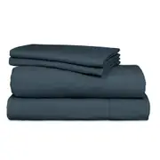 Ardor Boudoir Vintage Washed Sheet Set - Navy - Queen