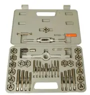 777CB ROUND SOLID CARBON STEEL TAP & DIE SET 40PCS (777CB / MDSB-WHSE3)