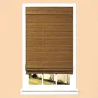 36 x 64 in Whittier Cordless Zig-zag Bamboo Roman Shades - Brown WS-060823-13-36
